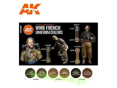 AK 11633 WWii French Uniform Colors Set - zdjęcie 2