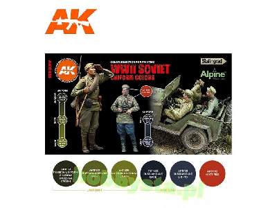 AK 11635 WWii Soviet Uniform Colors Set - zdjęcie 2