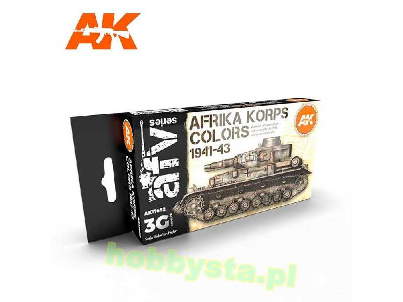 AK 11652 Afrika Korps Colors 1941-43 Set - zdjęcie 1 AK 11652 Afrika Korps Colors 1941-43 Set - zdjęcie 1