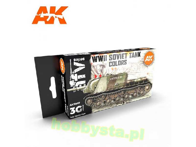 AK 11657 WWii Soviet Tank Colors Set - zdjęcie 1