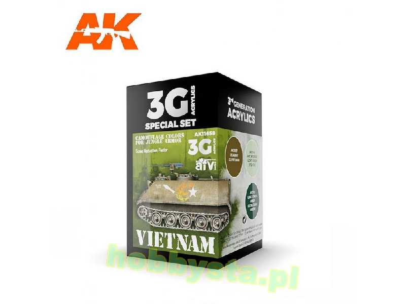 AK 11659 Vietnam Camouflage Colors For Jungle Colors Set - zdjęcie 1 AK 11659 Vietnam Camouflage Colors For Jungle Colors Set - zdjęcie 1