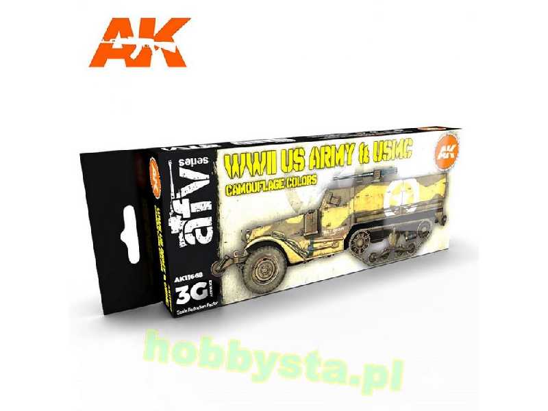 AK 11668 WWii US Army And Usmc Camouflage Colors Set - zdjęcie 1 AK 11668 WWii US Army And Usmc Camouflage Colors Set - zdjęcie 1