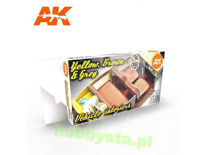 AK 11684 Yellow, Brown & Grey Vehicle Interiors Set - zdjęcie 1 AK 11684 Yellow, Brown & Grey Vehicle Interiors Set - zdjęcie 1
