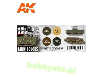 AK 11686 WWi German Tank Colors Set - zdjęcie 2