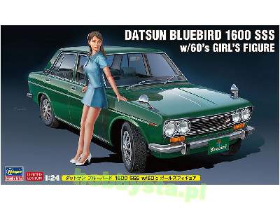 52277 Datsun Bluebird 1600 SSS W/60's Girl's Figure - zdjęcie 1