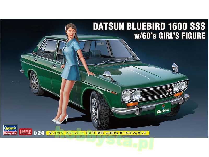 52277 Datsun Bluebird 1600 SSS W/60's Girl's Figure - zdjęcie 1