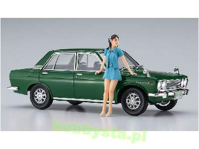 52277 Datsun Bluebird 1600 SSS W/60's Girl's Figure - zdjęcie 2