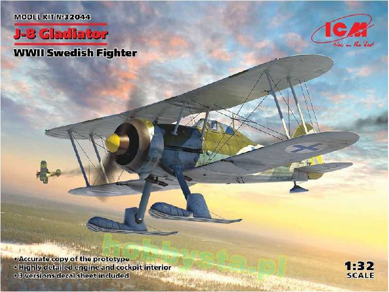 J-8 Gladiator - szweddzki myśliwiec - II W.Ś. - zdjęcie 1 J-8 Gladiator - szweddzki myśliwiec - II W.Ś. - zdjęcie 1