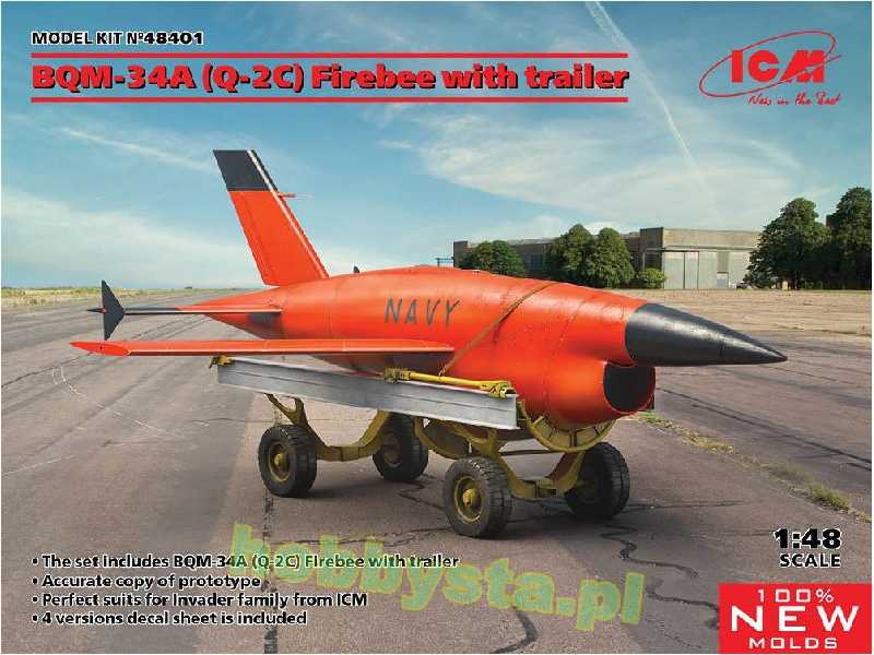 Dron BQM-34a (Q-2c) Firebee z przyczepką - zdjęcie 1 Dron BQM-34a (Q-2c) Firebee z przyczepką - zdjęcie 1