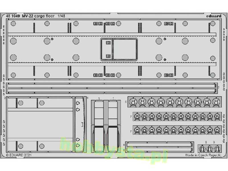 MV-22 cargo floor 1/48 - zdjęcie 1