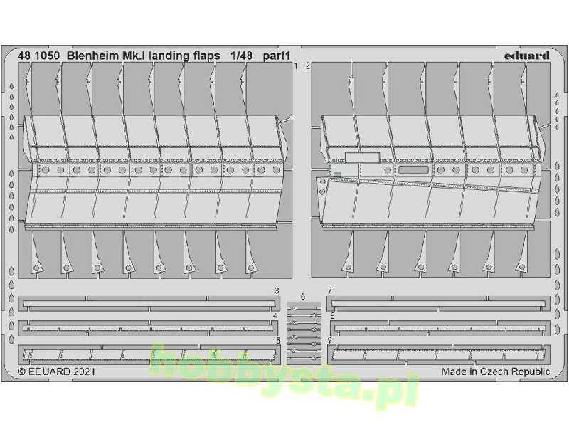 Blenheim Mk. I landing flaps 1/48 - zdjęcie 1