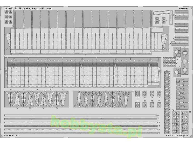 B-17F landing flaps 1/48 - Hk Models - zdjęcie 1