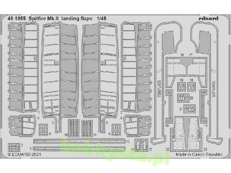 Spitfire Mk. II landing flaps 1/48 - zdjęcie 1