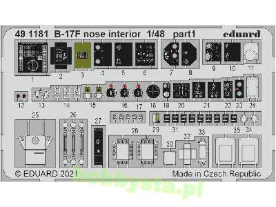 B-17F nose interior 1/48 - Hk Models - zdjęcie 1