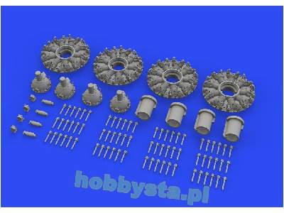 B-17F engines 1/48 - Hk Models - zdjęcie 2