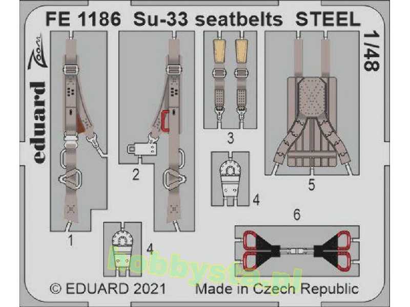 Su-33 seatbelts STEEL 1/48 - zdjęcie 1 Su-33 seatbelts STEEL 1/48 - zdjęcie 1