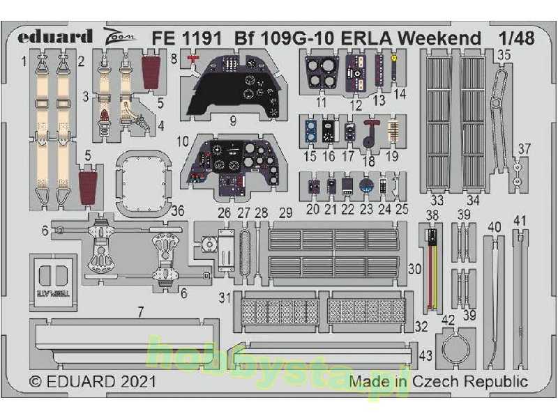 Bf 109G-10 ERLA Weekend 1/48 - zdjęcie 1