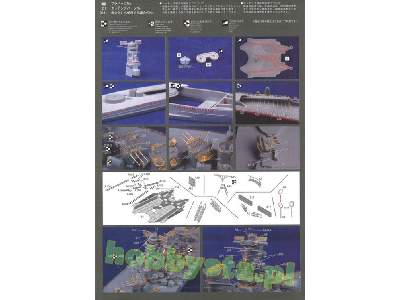 Toku-3 Ex-101 Photo-etched Parts For IJN Battle Ship Yamato  - zdjęcie 3