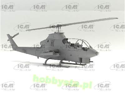 Ah-1G Cobra amerykański śmigłowiec z zestawem farb ICM - zdjęcie 2