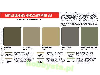 Htk-as114 Israeli Defence Forces Afv Paint Set - zdjęcie 2