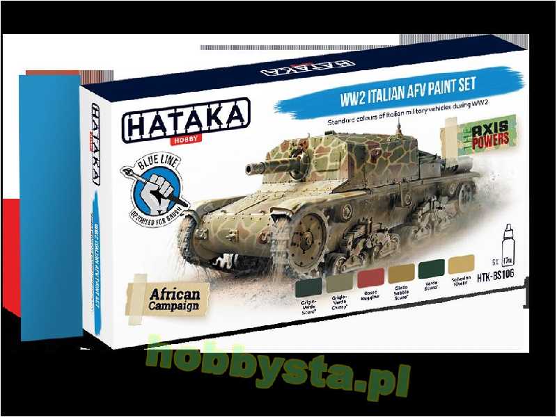 Htk-bs106 WW2 Italian Afv Paint Set - zdjęcie 1 Htk-bs106 WW2 Italian Afv Paint Set - zdjęcie 1