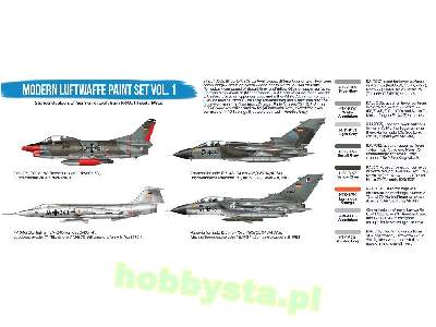 Htk-bs48 Modern Luftwaffe Paint Set Vol. 1 - zdjęcie 2