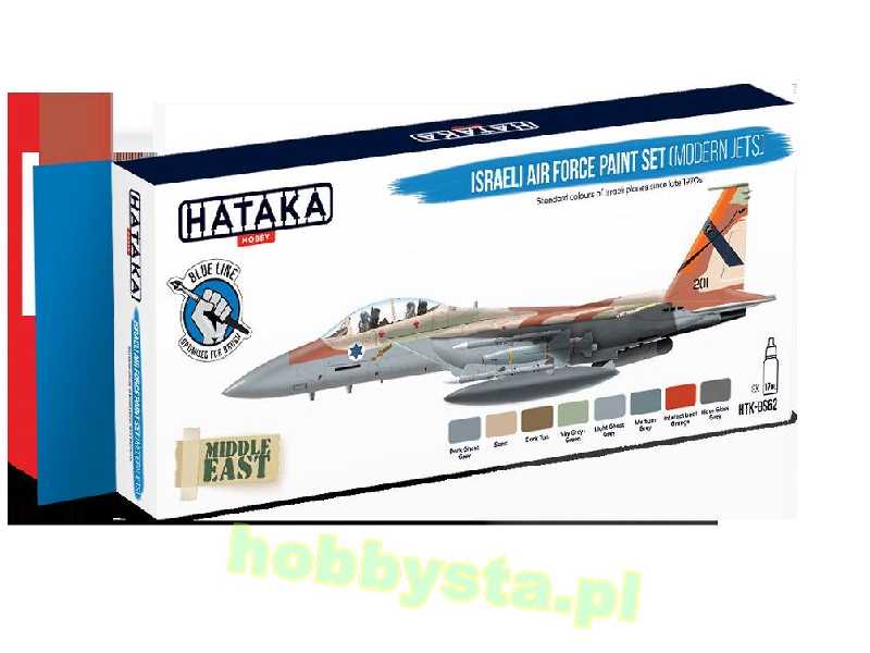 Htk-bs62 Israeli Air Force (Modern Jets) Paint Set - zdjęcie 1 Htk-bs62 Israeli Air Force (Modern Jets) Paint Set - zdjęcie 1