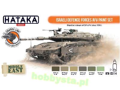 Htk-cs114 Israeli Defence Forces Afv Paint Set - zdjęcie 2