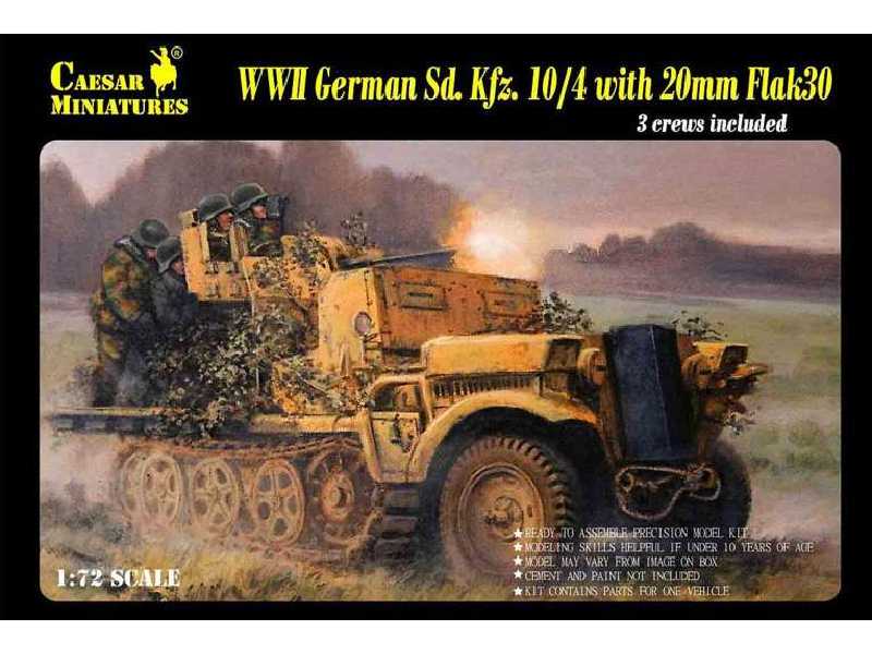 Niemiecki ciągnik Sd. Kfz.10/4 z diałkiem 20mm Flak 30 - zdjęcie 1