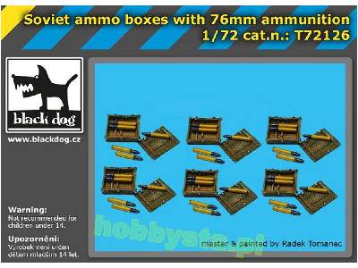 Soviet Ammo Boxes With 76mm Ammunition - zdjęcie 1