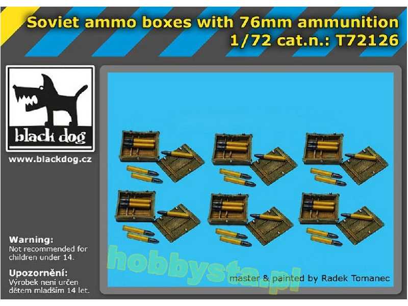 Soviet Ammo Boxes With 76mm Ammunition - zdjęcie 1