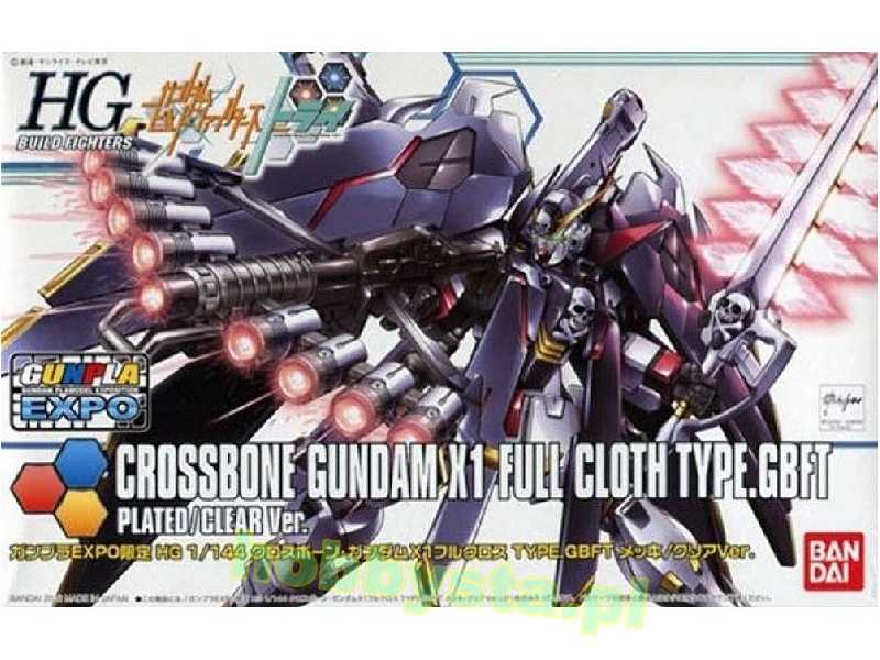 Crossbone Gundam X1 Full Cloth Type. Gbft Plated Clear Ver. (Gun - zdjęcie 1 Crossbone Gundam X1 Full Cloth Type. Gbft Plated Clear Ver. (Gun - zdjęcie 1