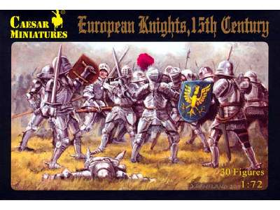 Figurki Europejscy rycerze - 15 wiek - zdjęcie 1