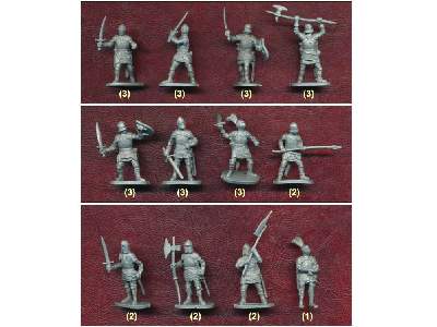 Figurki Europejscy rycerze - 15 wiek - zdjęcie 2