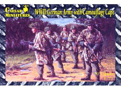Figurki German Army with Camouflage Cape - zdjęcie 1