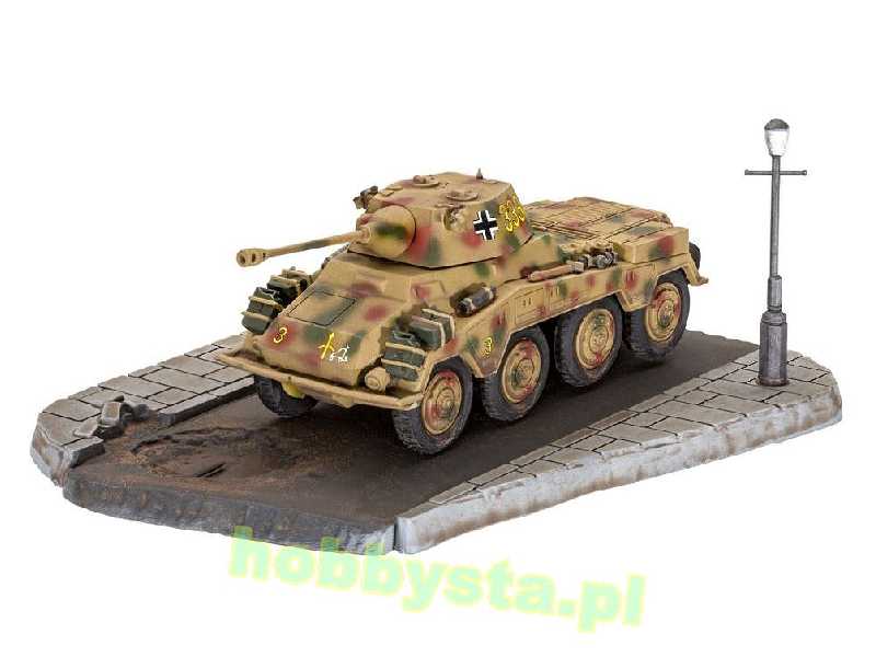 First Diorama Set - Sd.Kfz. 234/2 Puma zestaw z farbkami - zdjęcie 1 First Diorama Set - Sd.Kfz. 234/2 Puma zestaw z farbkami - zdjęcie 1
