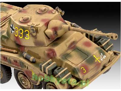 First Diorama Set - Sd.Kfz. 234/2 Puma zestaw z farbkami  - zdjęcie 3