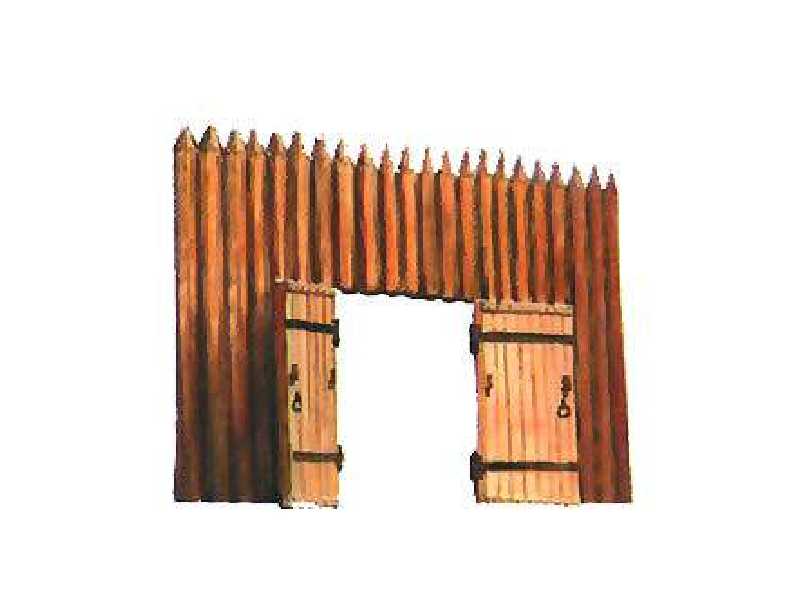 Palisada fortecy z wrotami - zdjęcie 1 Palisada fortecy z wrotami - zdjęcie 1