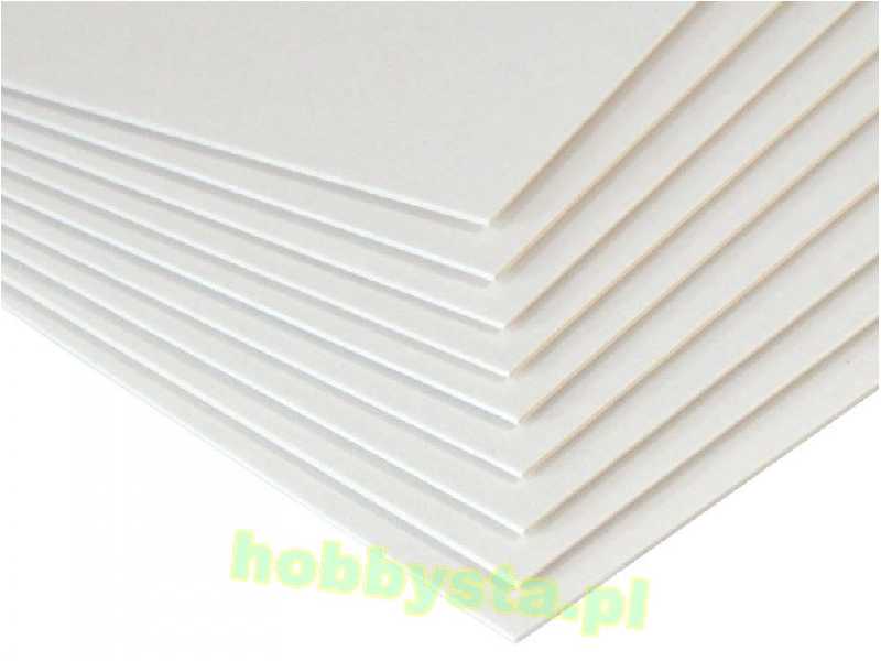Tektura biała 1,00 mm A4 - 1 arkusz - zdjęcie 1 Tektura biała 1,00 mm A4 - 1 arkusz - zdjęcie 1
