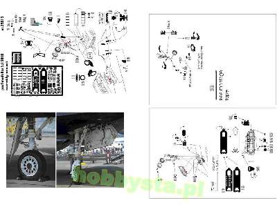 Lockheed F-117 Undercarriage (For Italeri Revell And Testors Kit - zdjęcie 1