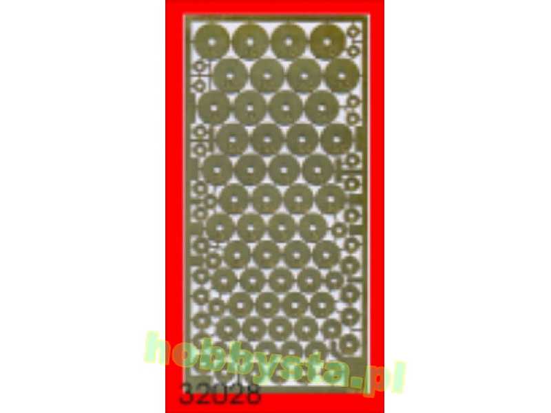 Assorted Size Wheel Hubs/Discs Permament Etched Paint Mask - zdjęcie 1 Assorted Size Wheel Hubs/Discs Permament Etched Paint Mask - zdjęcie 1