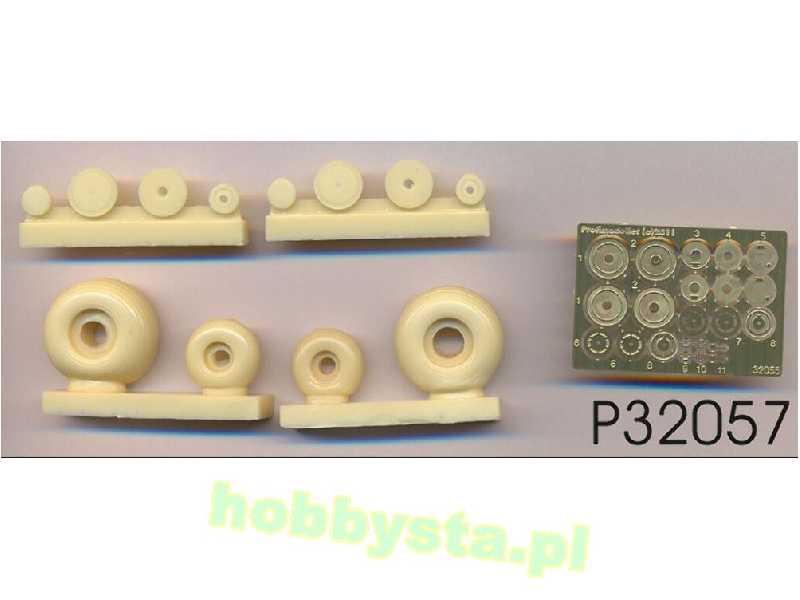 Mil Mi-24 Hind Weighted Wheels (For Trumpeter Kits) - zdjęcie 1