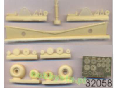 Mil Mi-24v Hind Weighted Wheels (32057p0 And Tow Bar (For Trumpe - zdjęcie 1