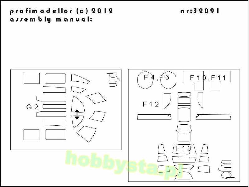 North-american B-25j Mitchell Strafer Canopy Paint Mask (Designe - zdjęcie 1