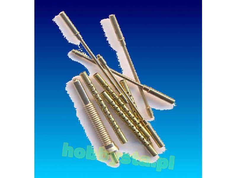 Lockheed P-38l-5-l0 Lightning Barrels Set - 9 Brass Parts (Desig - zdjęcie 1 Lockheed P-38l-5-l0 Lightning Barrels Set - 9 Brass Parts (Desig - zdjęcie 1