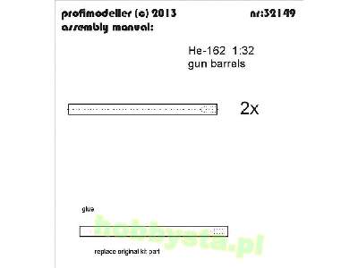 Heinkel He 162a Gun Barrels (Designed To Be Used With Best Choic - zdjęcie 1