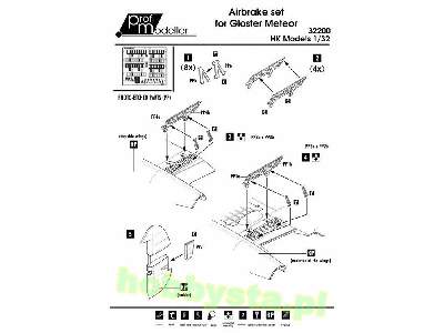 Gloster Meteor Mk.Iv Air Brakes (Designed To Be Farming With Hon - zdjęcie 1