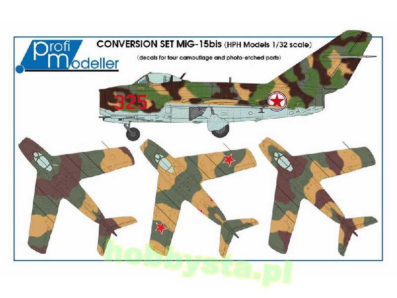 Mig-15 Conversion Bis + Decals - zdjęcie 1 Mig-15 Conversion Bis + Decals - zdjęcie 1