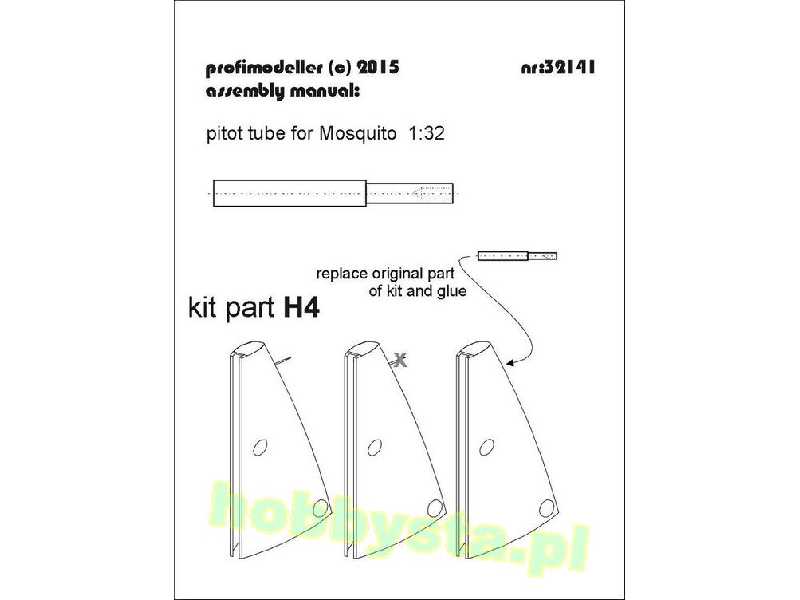 Mosquito Pitot Tube - zdjęcie 1 Mosquito Pitot Tube - zdjęcie 1
