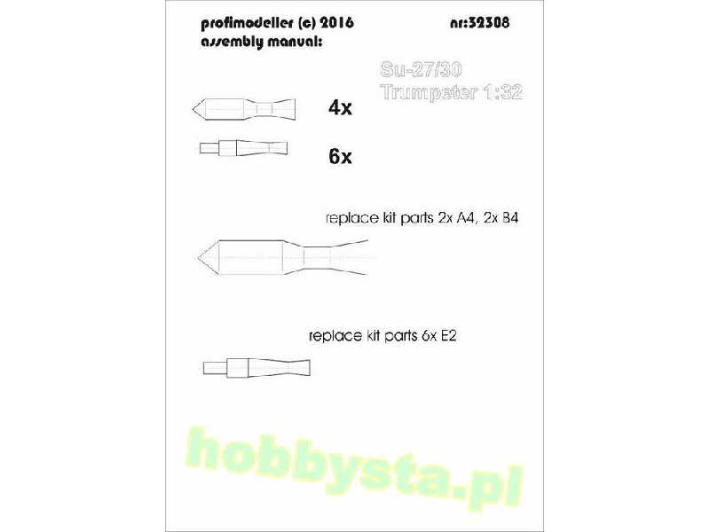 Static Electricity Ports For Sukhoi Su-27/Su-30 (Designed To Be  - zdjęcie 1